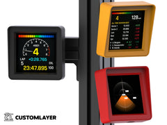 CustomLayer SimFlag TFT Flaggenanzeige Schwarz