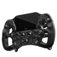 Asetek SimSports Invicta Formula Steering Wheel, 4.3-inch LCD, USB-C - Black on Black Edition