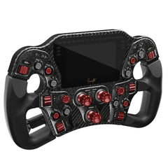 Asetek SimSports Invicta Formula Steering Wheel, 4.3-inch LCD, USB-C - Red on Black Edition