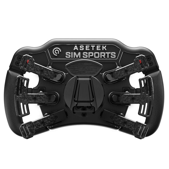 Asetek SimSports Invicta Formula Steering Wheel, 4.3-inch LCD, USB-C - Red on Black Edition