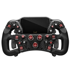 Asetek SimSports Invicta Formula Steering Wheel, 4.3-inch LCD, USB-C - Red on Black Edition