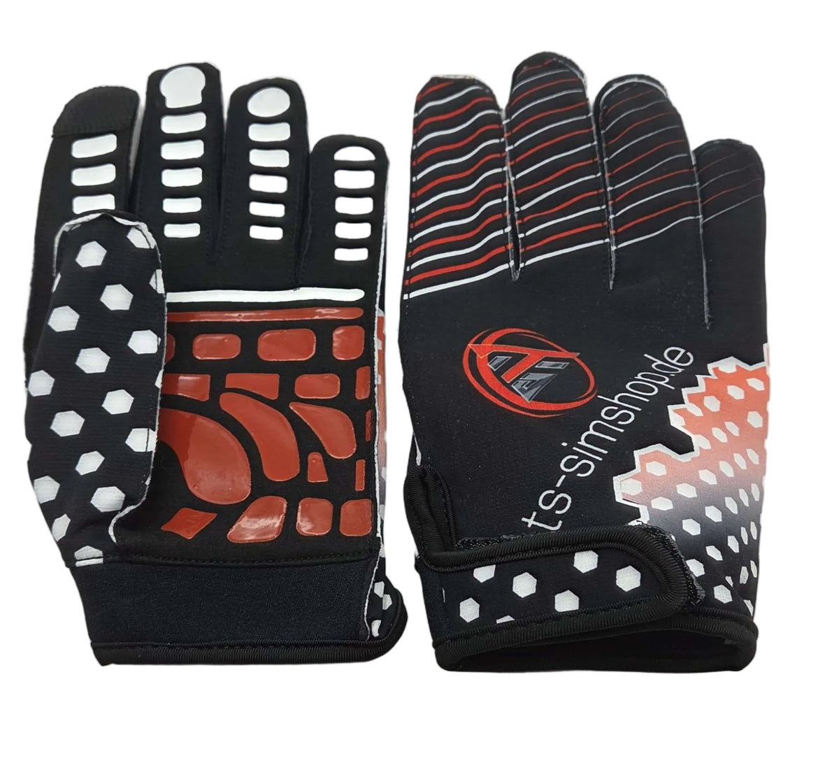 Handschuhe Rot Schwarz