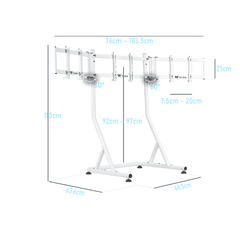 Triple Racing Monitor Stand