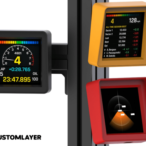 CustomLayer SimFlag TFT Flaggenanzeige Schwarz