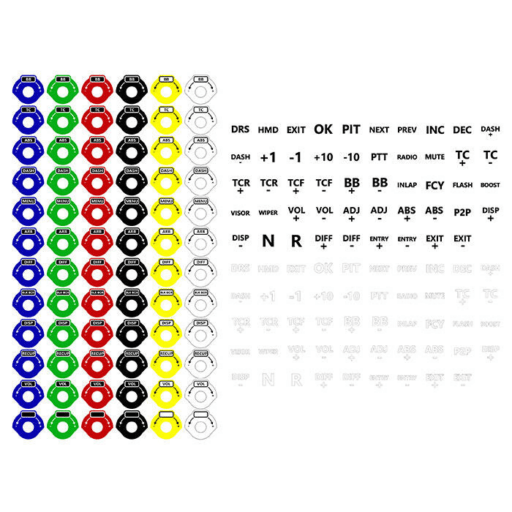 ASCHER-RACING B16/B24/F28/F64 LABELS