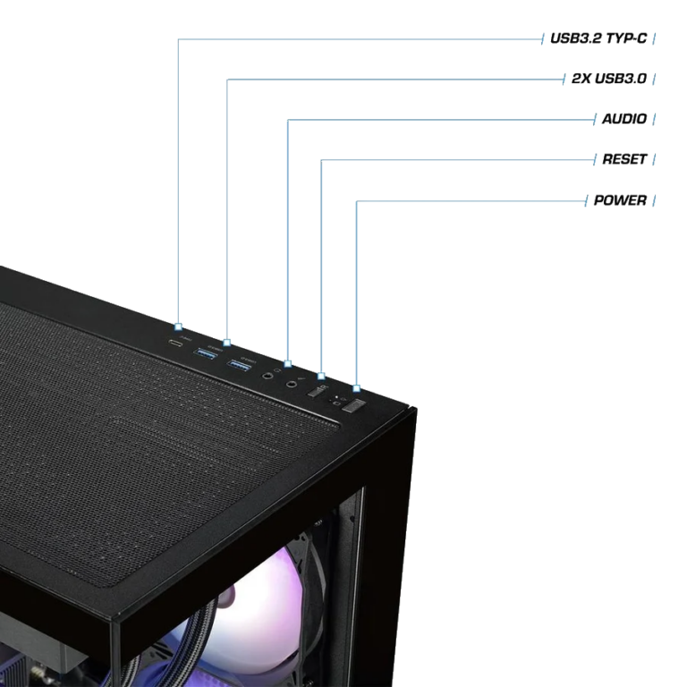 Blue Treant 5060Ti Black LCGS Gaming PC - Image 5