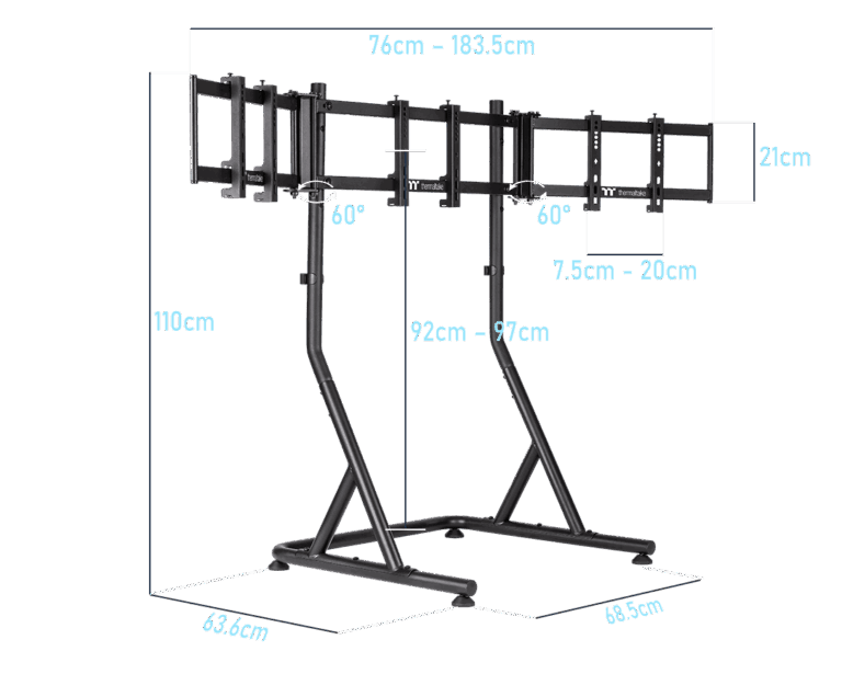 Triple Racing Monitor Stand - Image 9