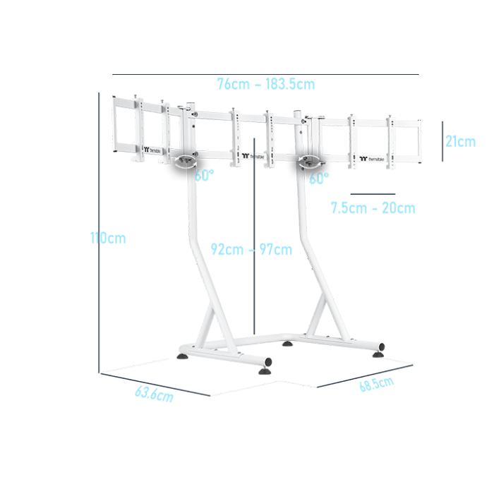 Triple Racing Monitor Stand - Image 3